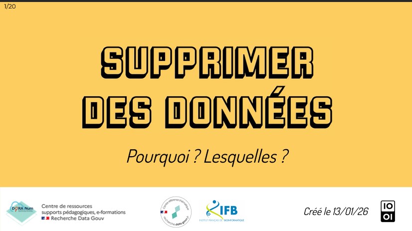 Lire la suite à propos de l’article Supprimer des données. Pourquoi ? Lesquelles ?