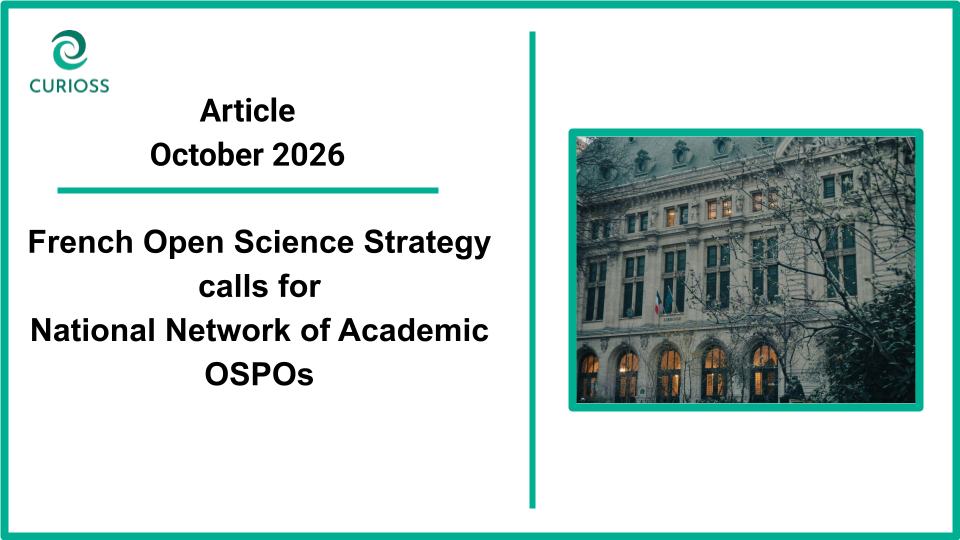 Lire la suite à propos de l’article France&rsquo;s new Open Science Strategy calls for a National Network of Academic OSPOs